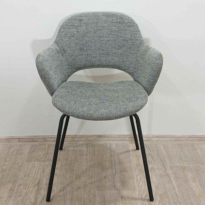 Šedé jídelní křeslo Rowley Unique Furniture