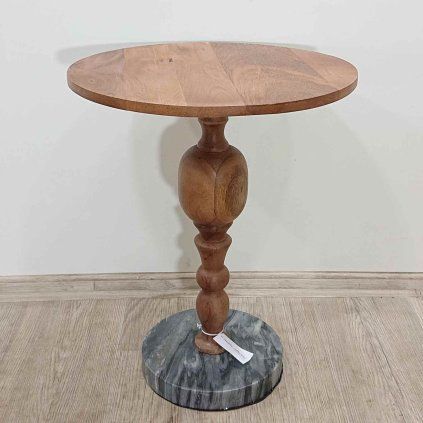 Kulatý odkládací stolek z mangového dřeva o 45 cm Pierre Bloomingville