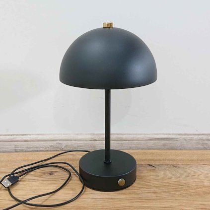 Černá LED stolní lampa Holt House Nordic