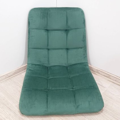 Zelený sametový sedák k jídelní židli Faffy Tomasucci