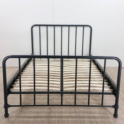Černá dětská kovová postel Bronxx 140x200 cm Vipack