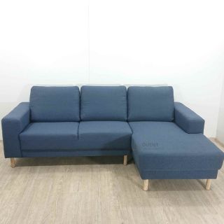 Tmavě modrá 💙 rohová pohovka 🛋️ Fynn Ghado